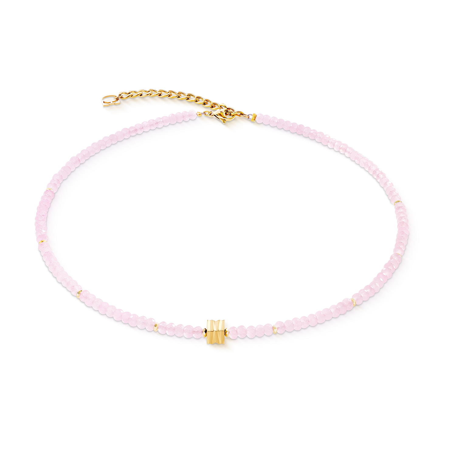 Collier Wave Essence Pink Jade or