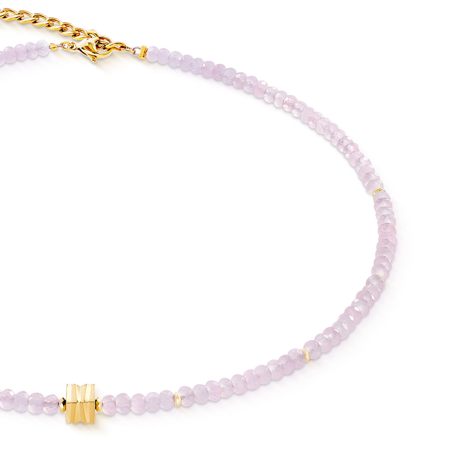 Collier Wave Essence Pink Jade or