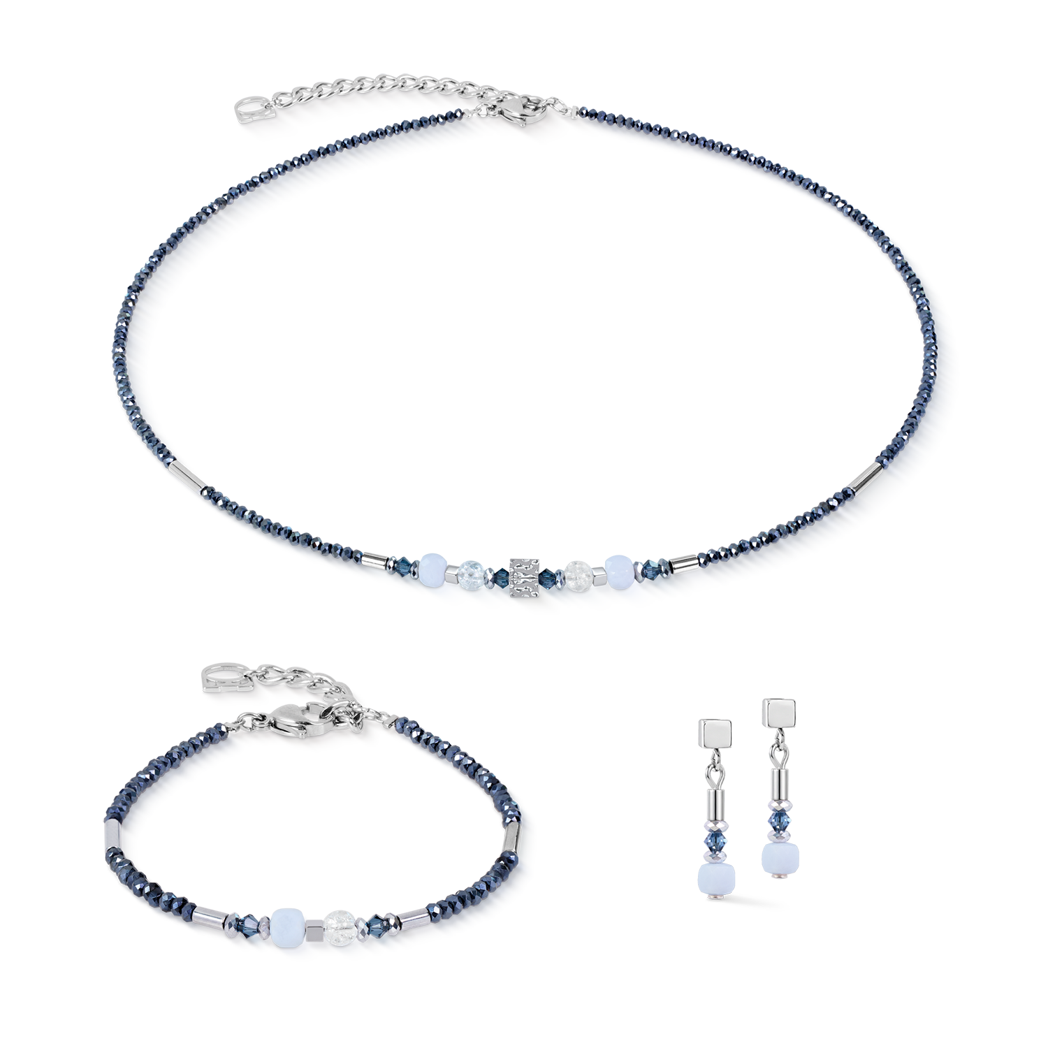 Bracelet Cube Balance Blue Mist