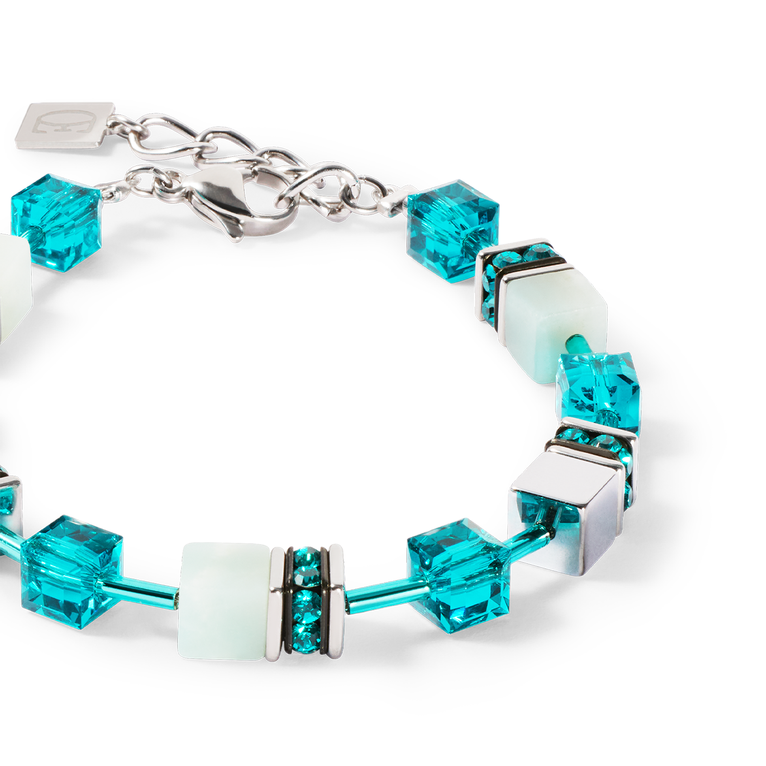 Bracelet GeoCUBE® Iconic Precious argent-vert