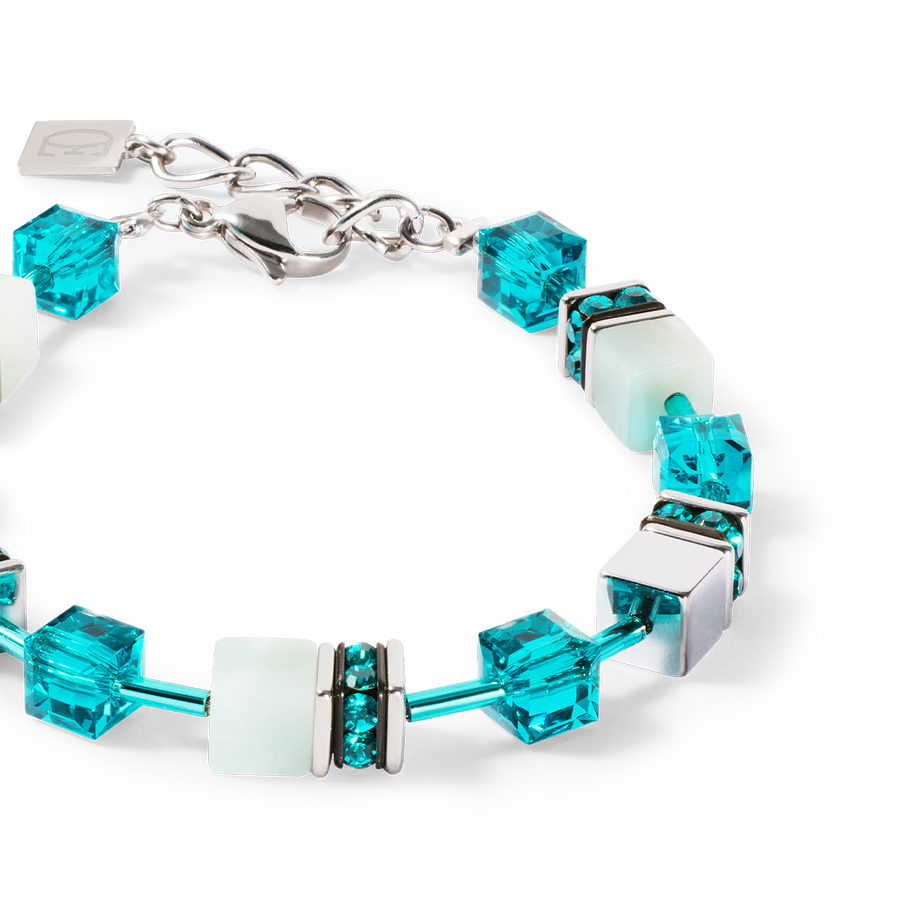 Bracelet GeoCUBE® Iconic Precious argent-vert