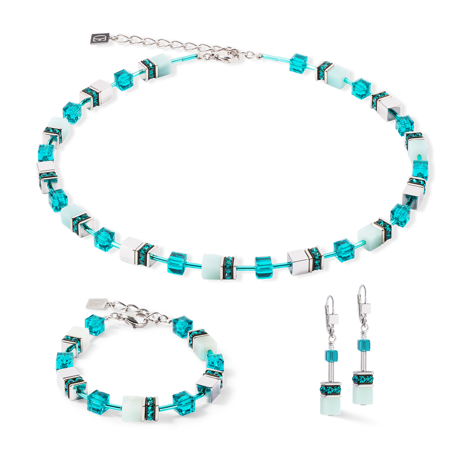 Bracelet GeoCUBE® Iconic Precious argent-vert