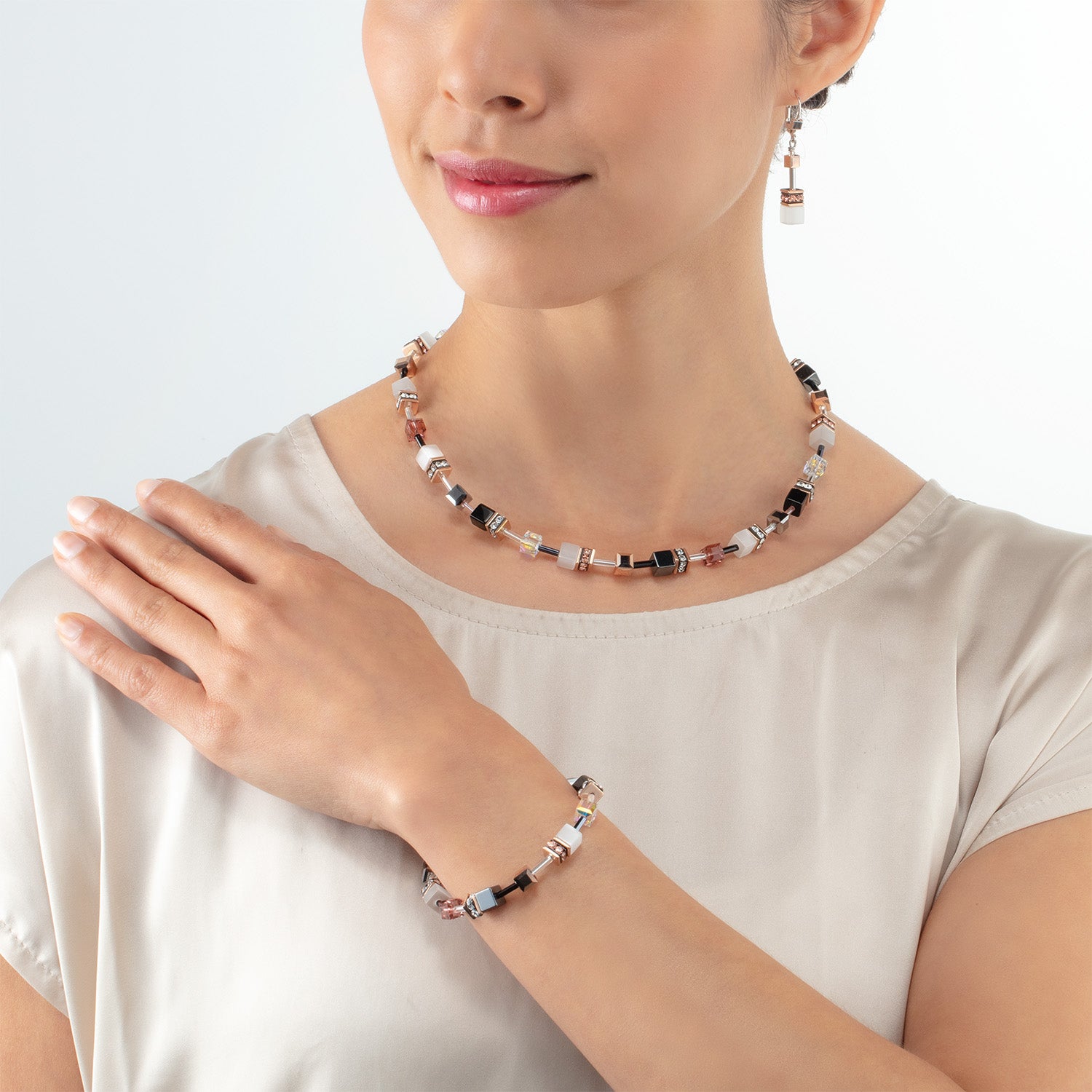 Collier GeoCUBE® Iconic cognac