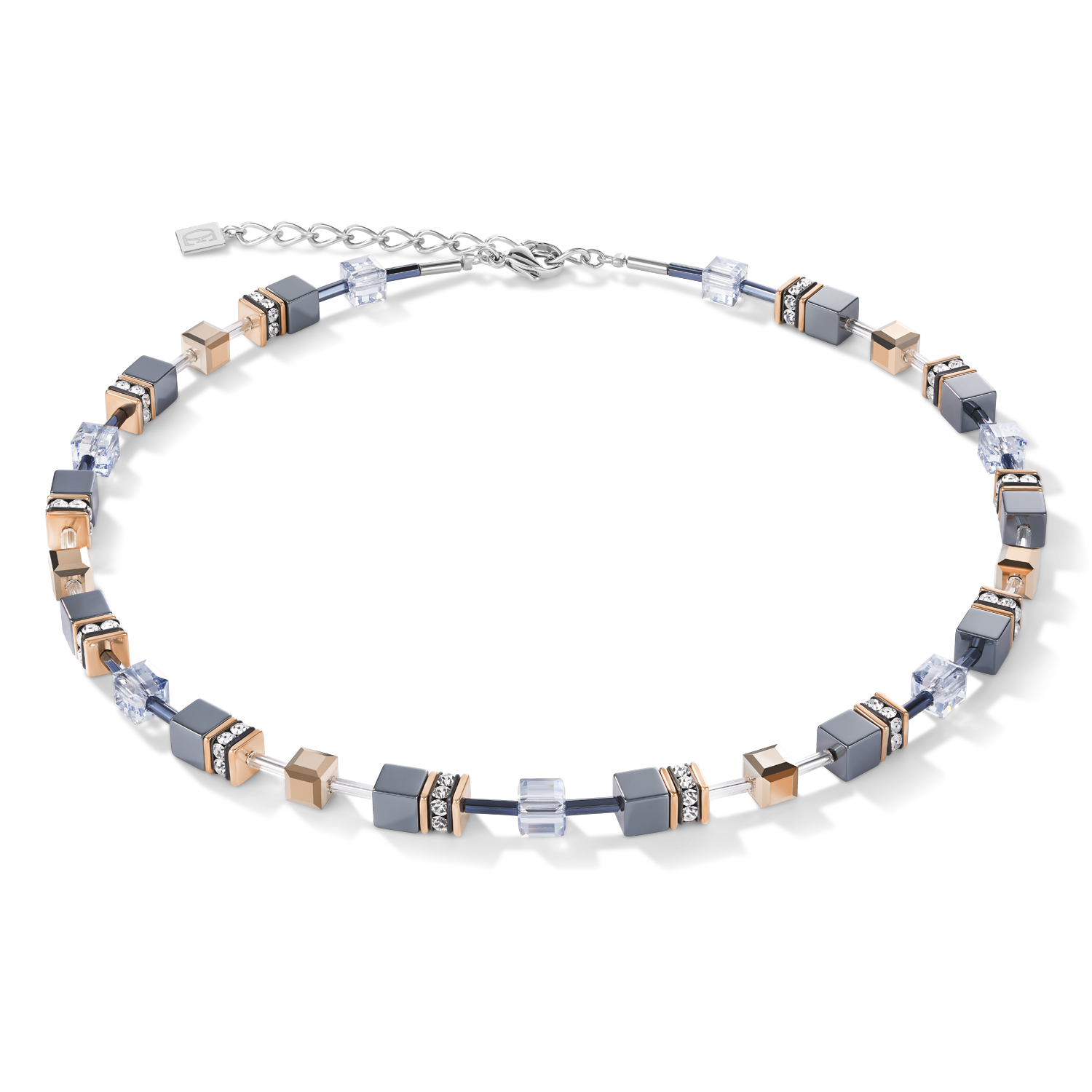 Collier GeoCUBE® bleu glacier