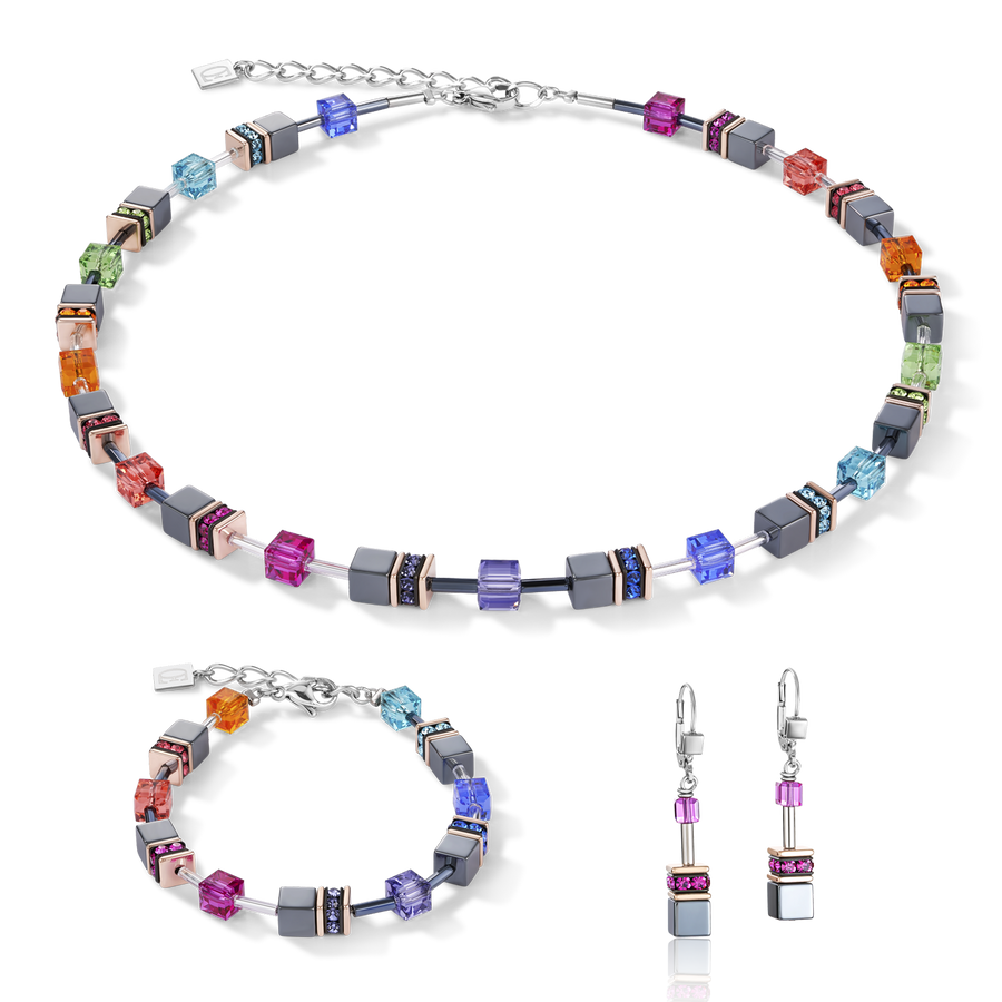 Collier GeoCUBE® multicolore