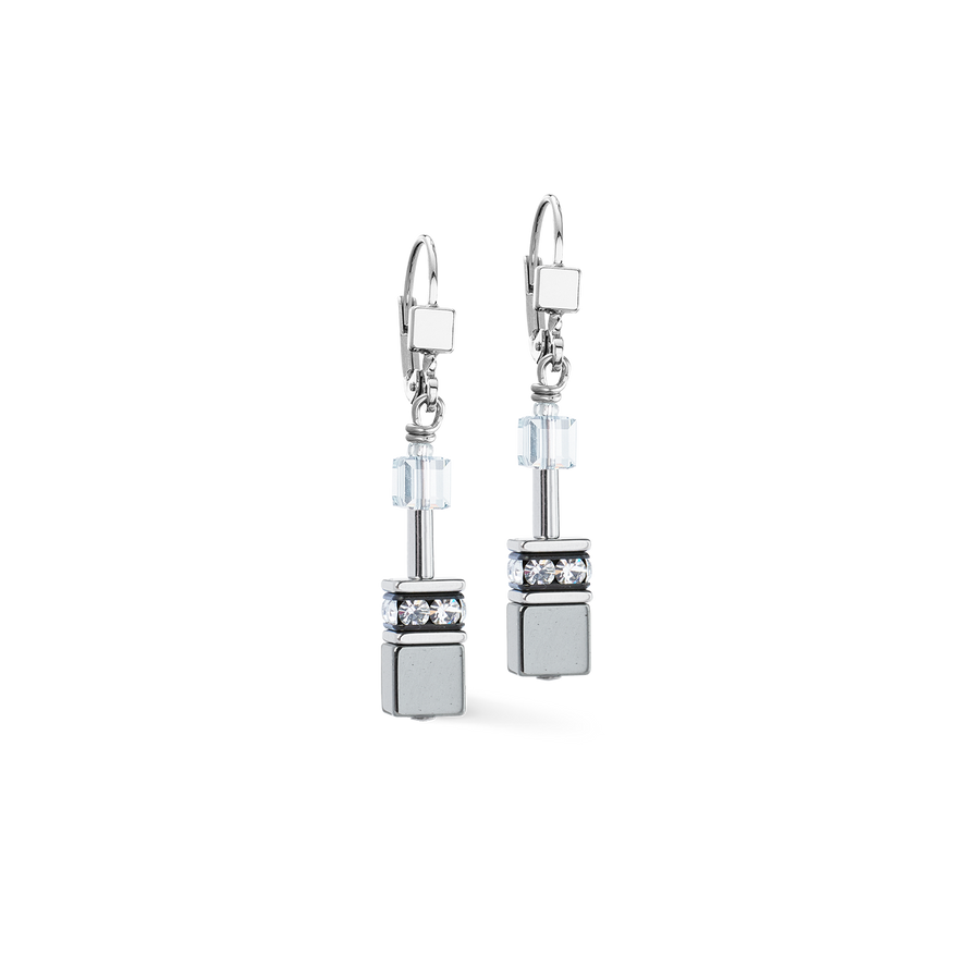 Boucles d'oreilles GeoCUBE® platinum
