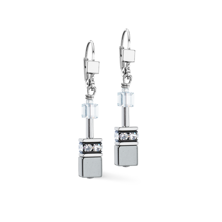 Boucles d'oreilles GeoCUBE® platinum