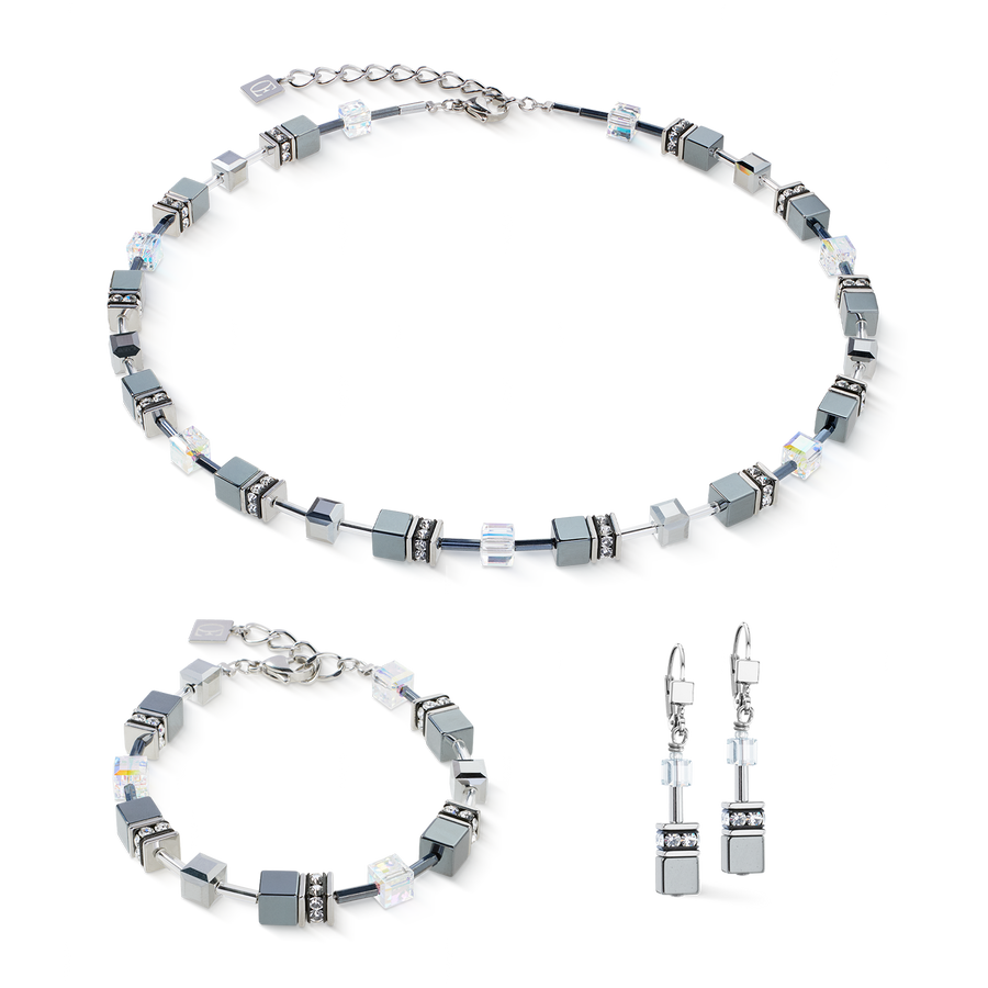 Boucles d'oreilles GeoCUBE® platinum