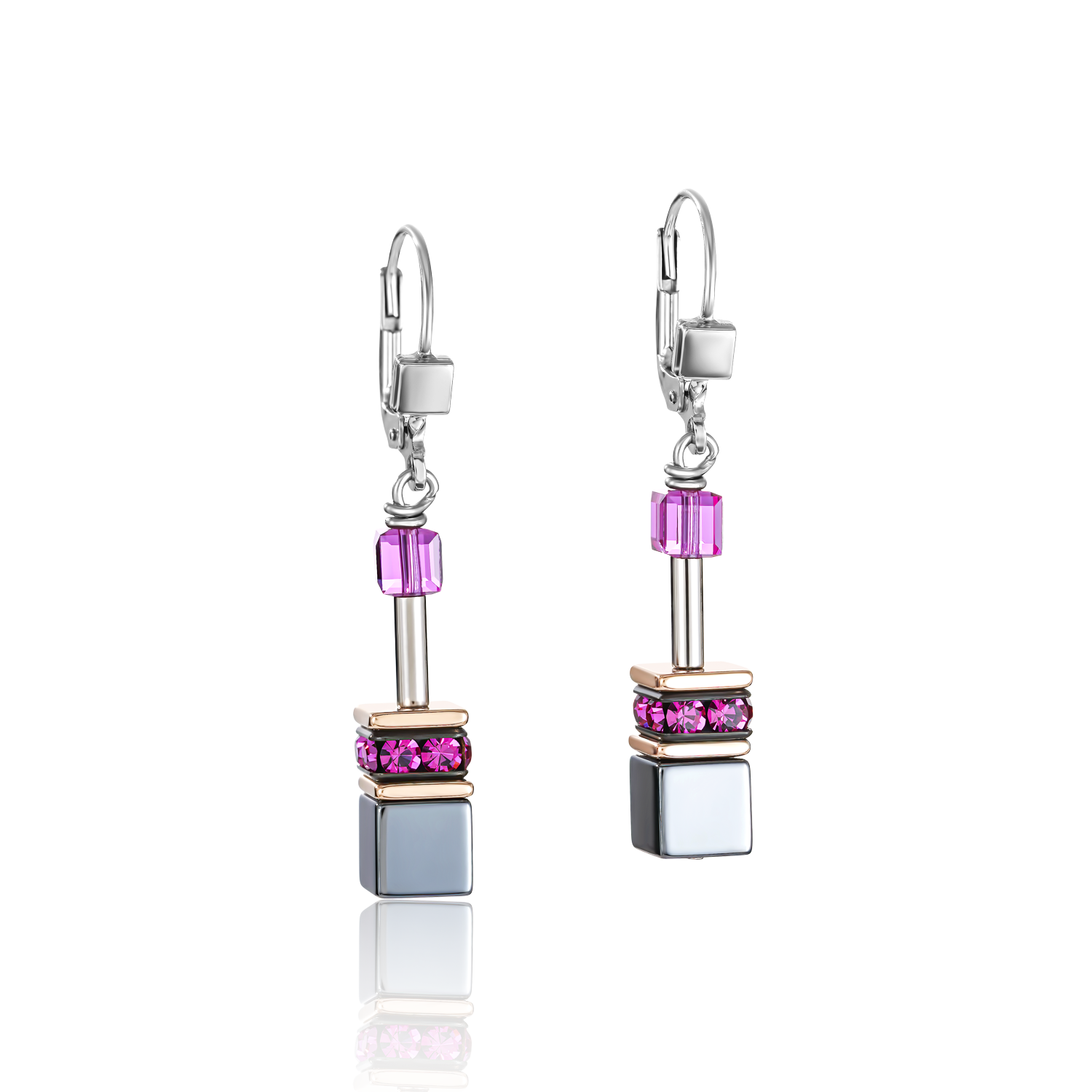 Boucles d'oreille GeoCUBE® multicolore