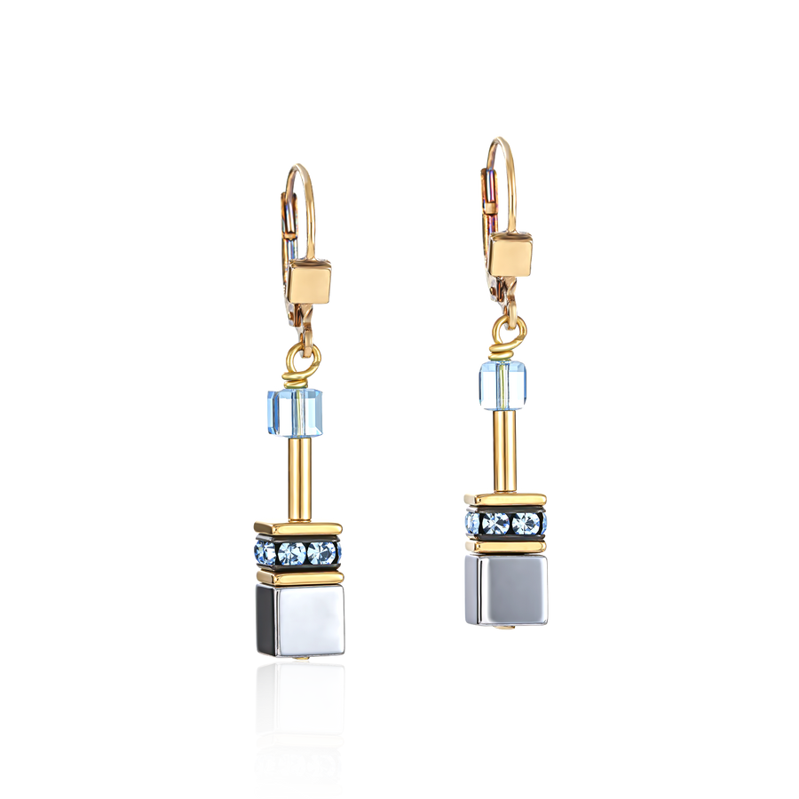 Boucles d'oreille GeoCUBE® multicolore pastel