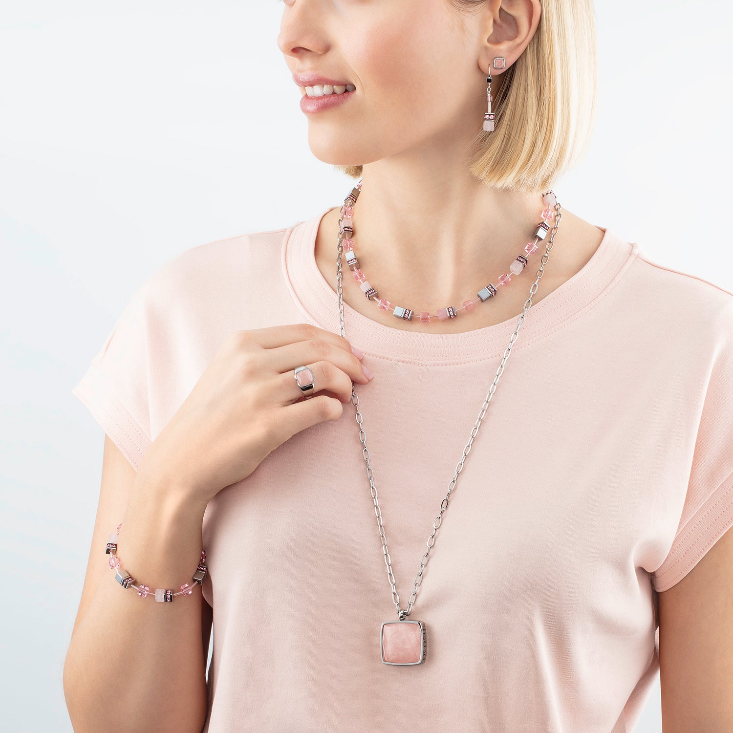 Bracelet GeoCUBE® Iconic Precious rose