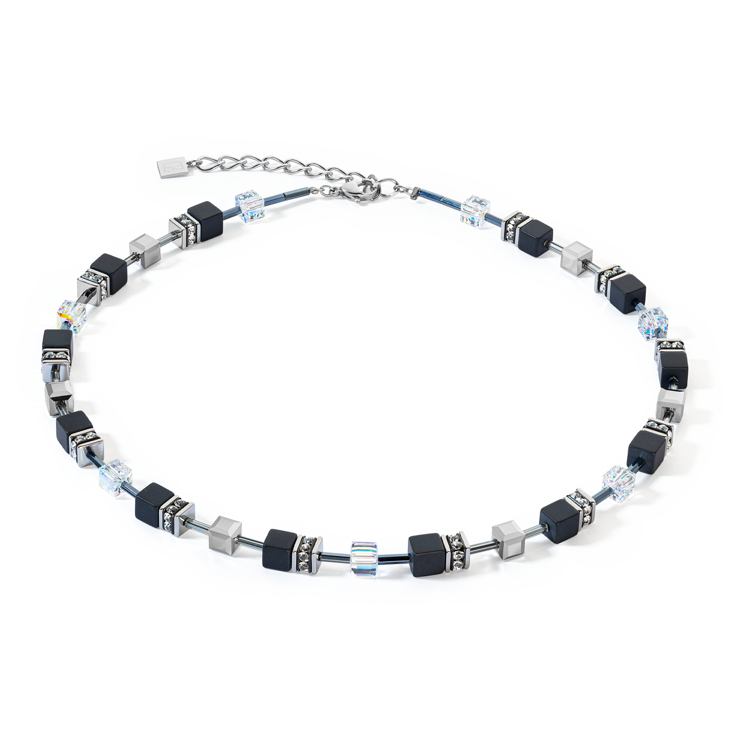 Collier GeoCUBE® Iconic Precious Onyx cristal-noir