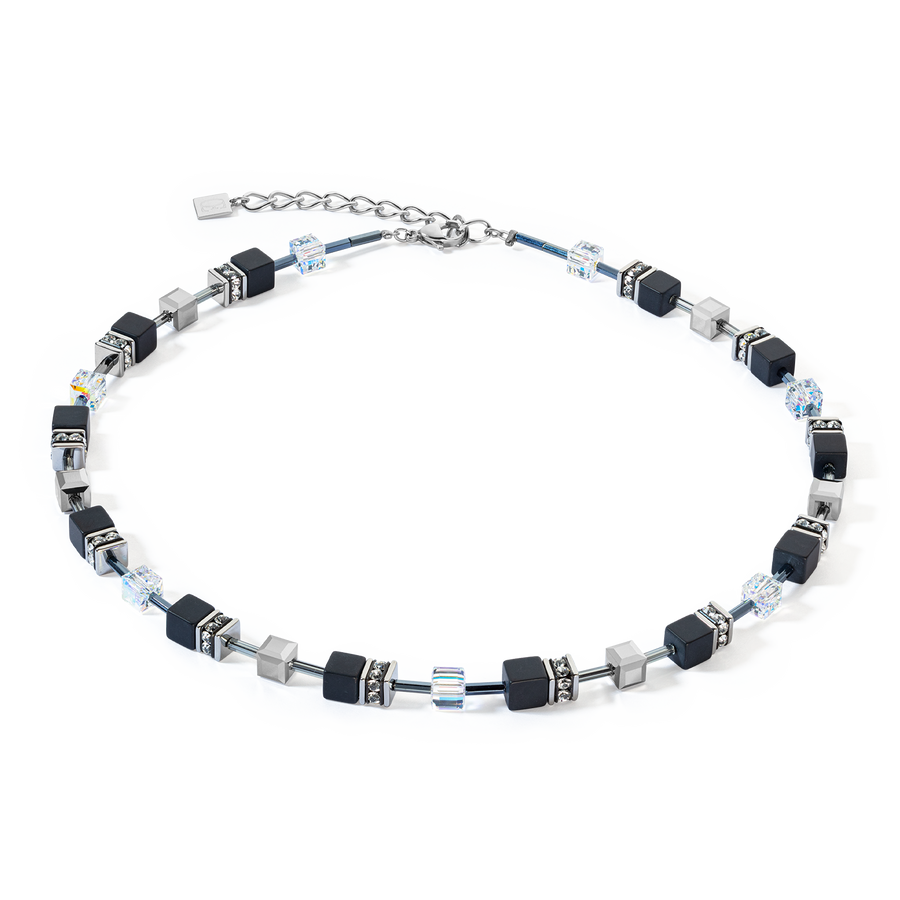 Collier GeoCUBE® Iconic Precious Onyx cristal-noir