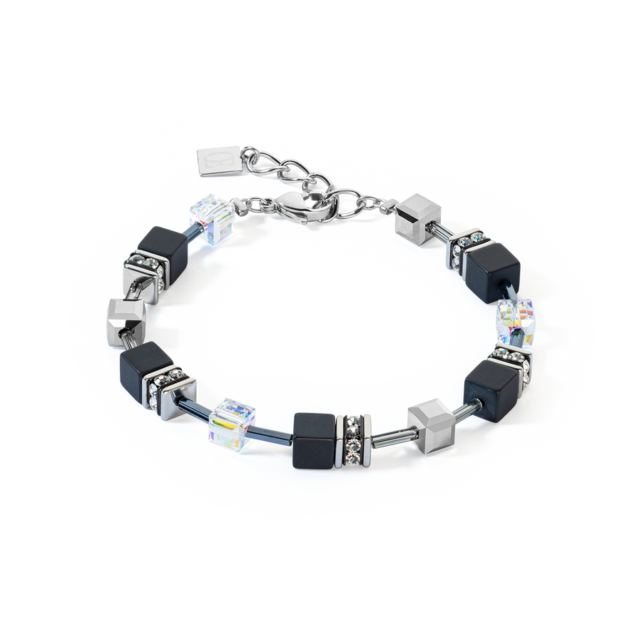 Bracelet GeoCUBE® Iconic Precious Onyx  cristal-noir
