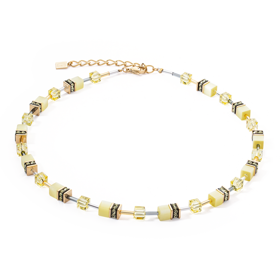 Collier GeoCUBE® Iconic Mono Or jaune