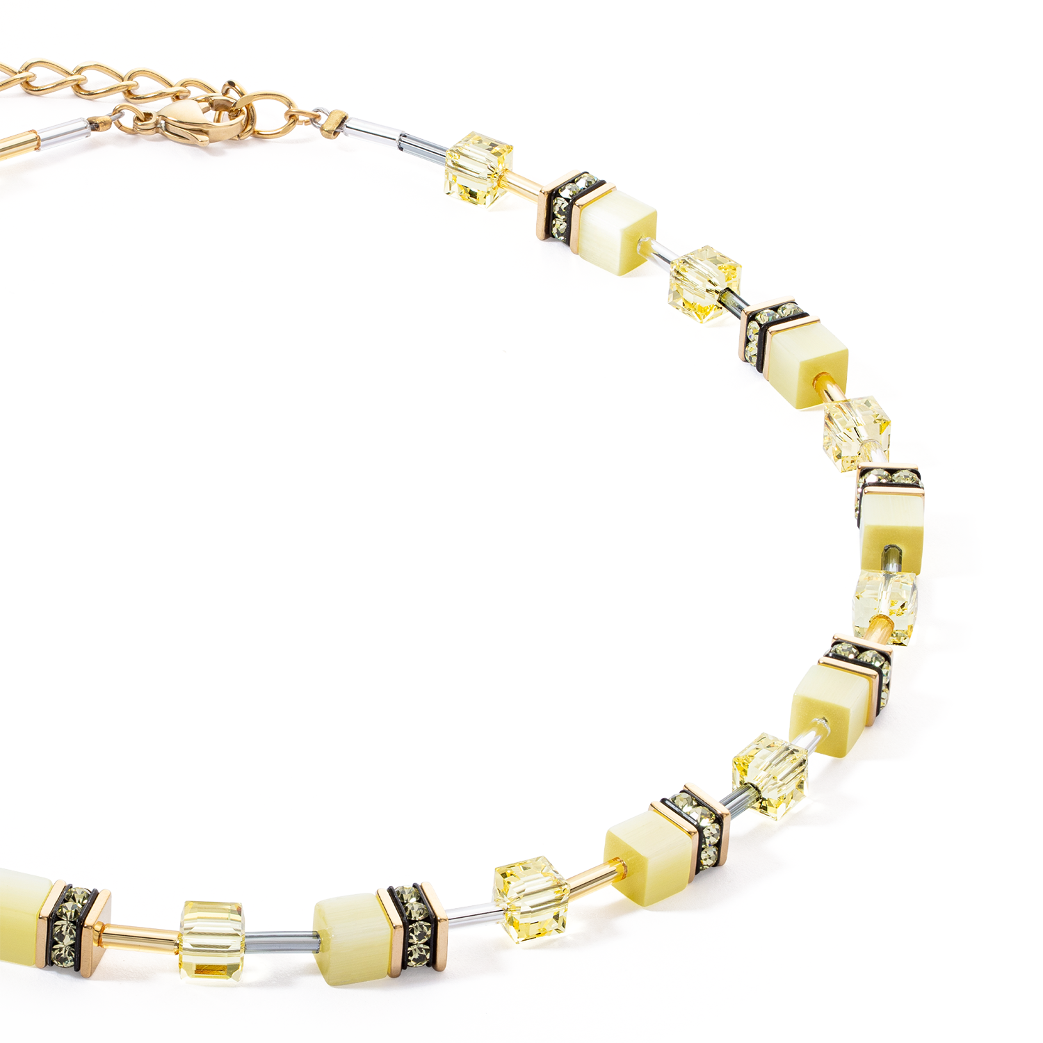 Collier GeoCUBE® Iconic Mono Or jaune