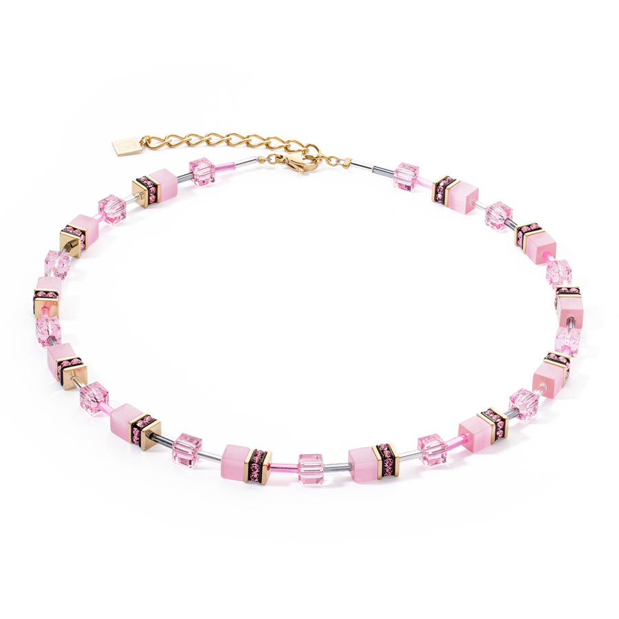Collier GeoCUBE® Iconic Mono Or rose