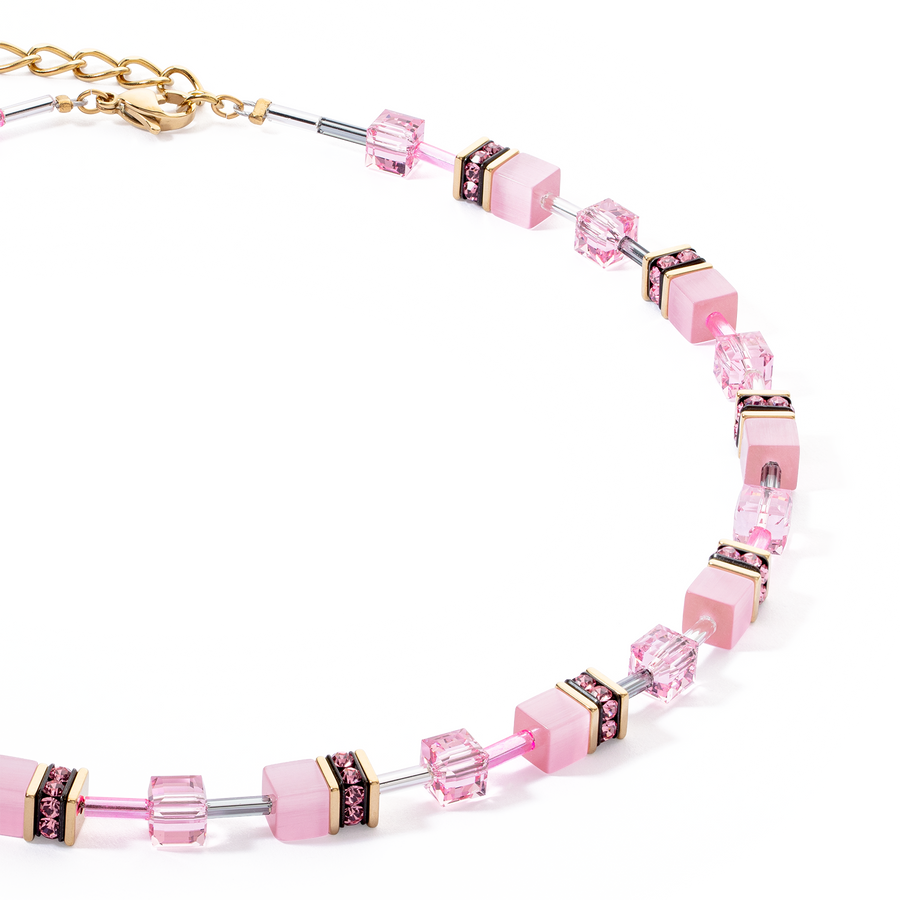 Collier GeoCUBE® Iconic Mono Or rose