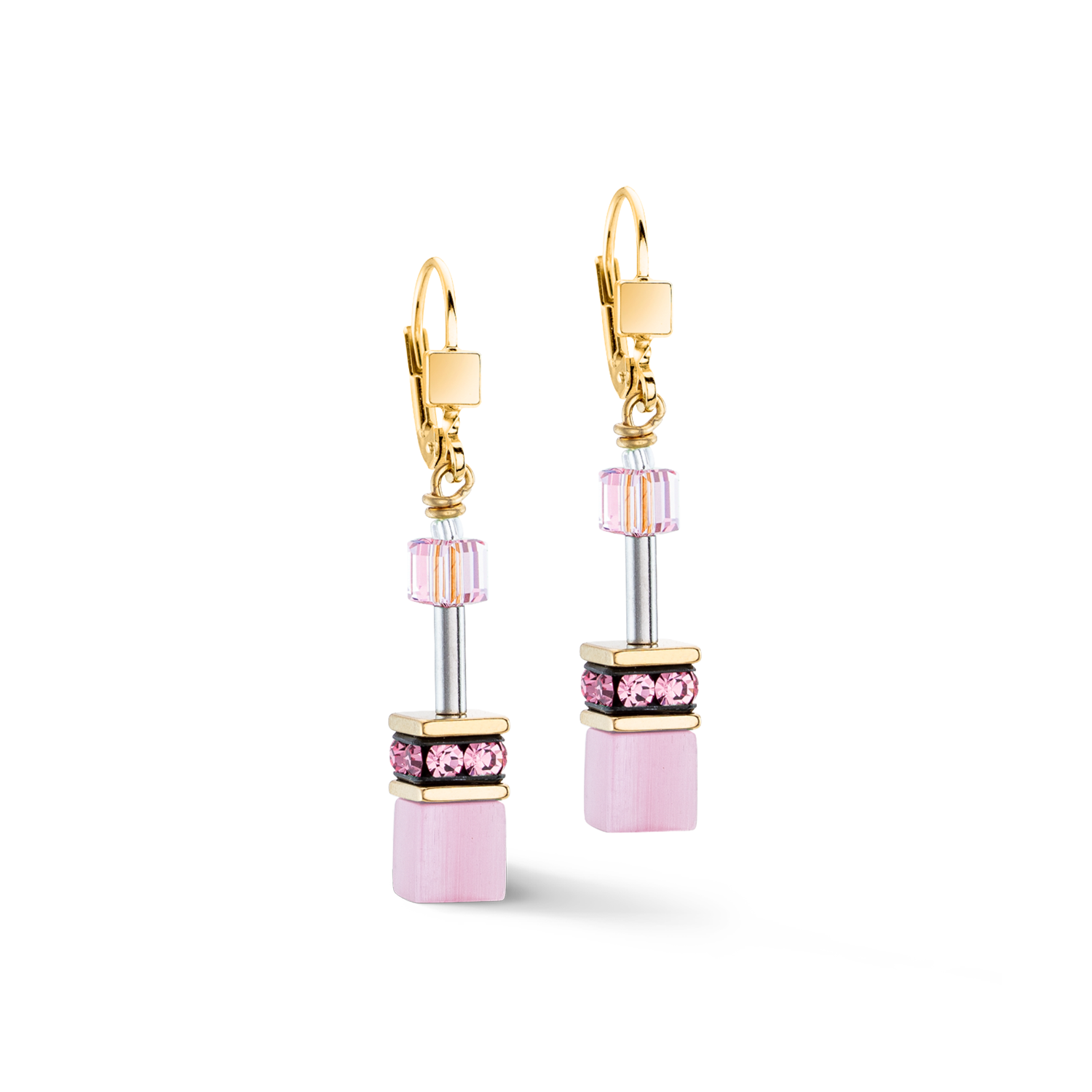 Boucles d'oreilles GeoCUBE® Iconic Mono Or rose