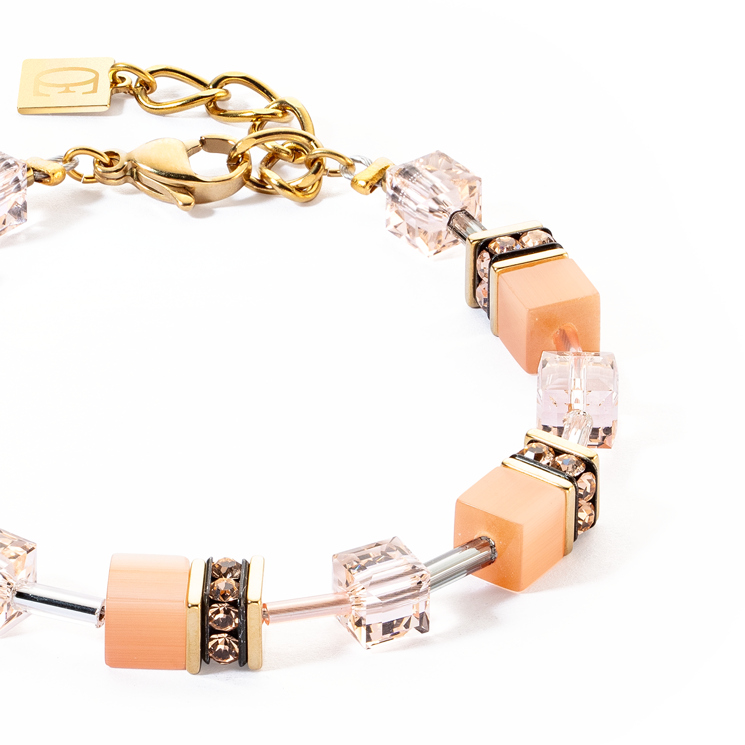 Bracelet GeoCUBE® Iconic Mono Or Apricot Crush