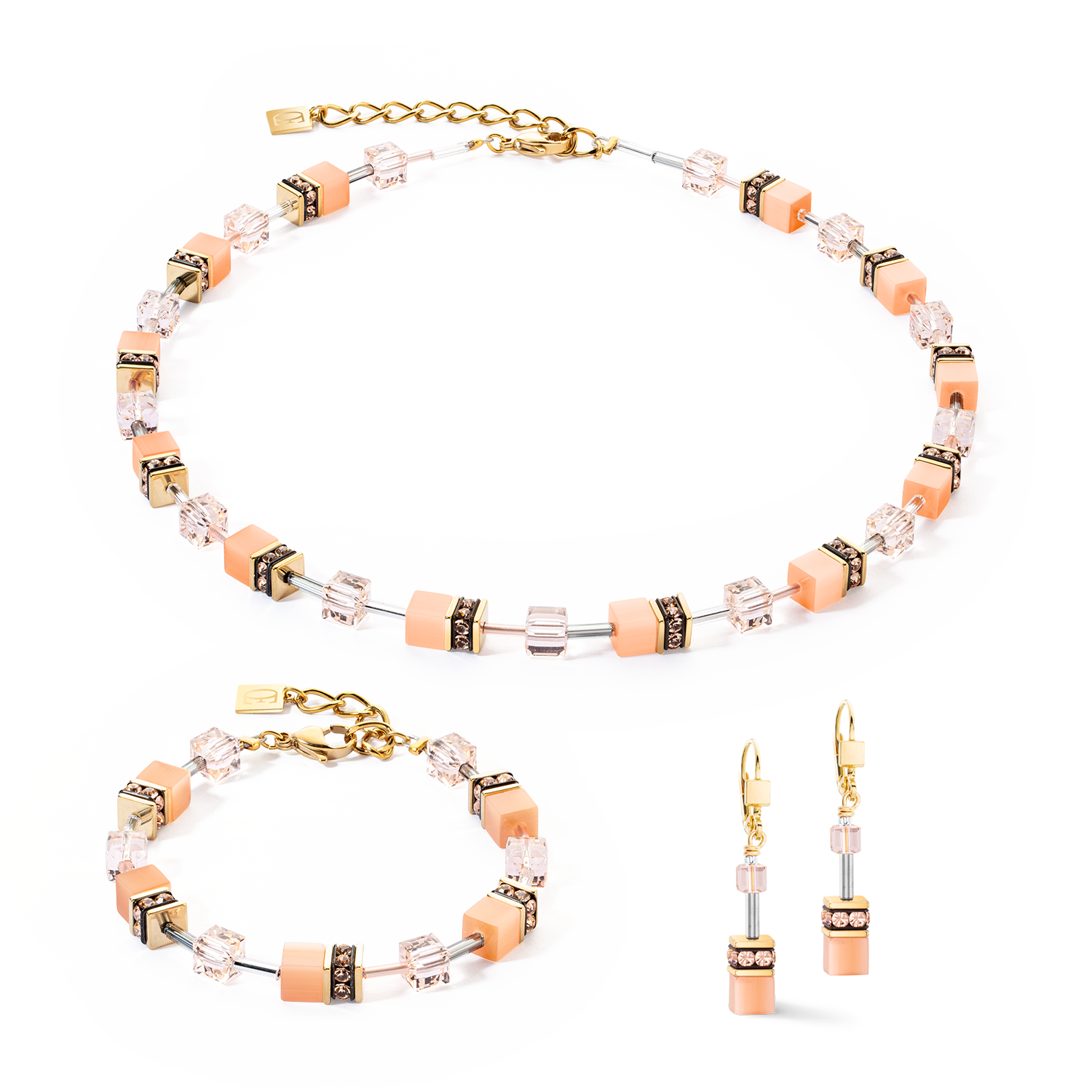 Bracelet GeoCUBE® Iconic Mono Or Apricot Crush