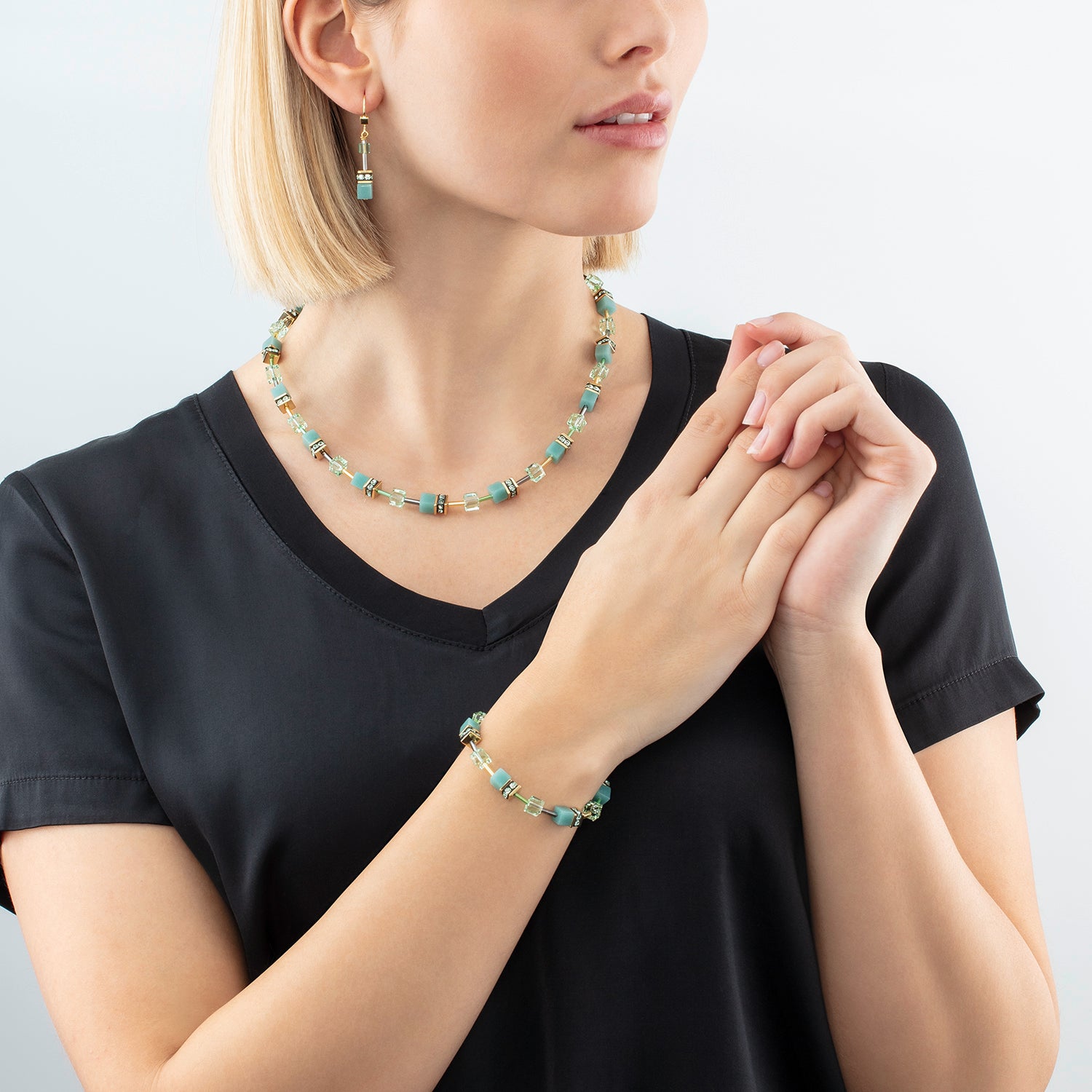 Bracelet GeoCUBE® Iconic Mono Or vert