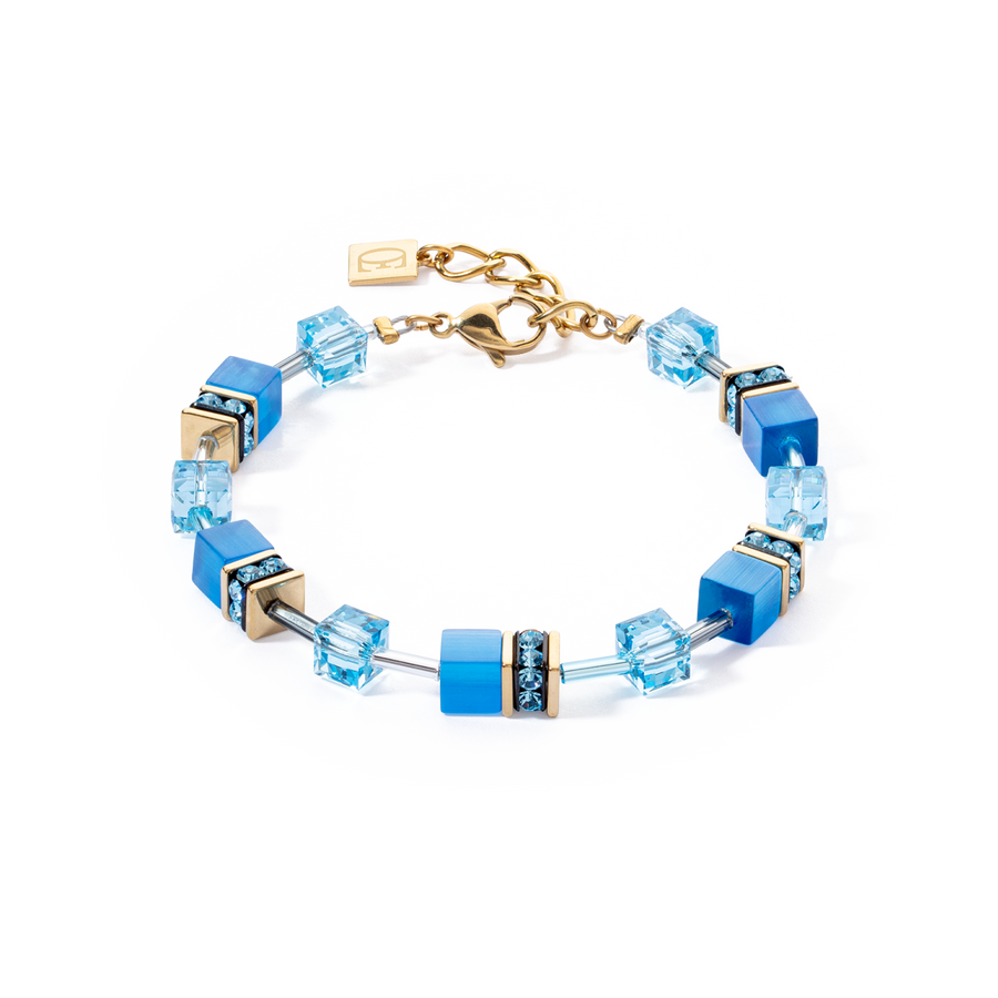 Bracelet GeoCUBE® Iconic Mono Or turquoise