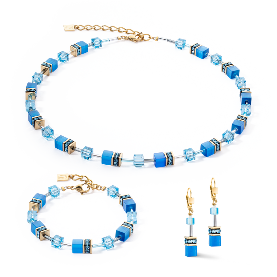 Bracelet GeoCUBE® Iconic Mono Or turquoise