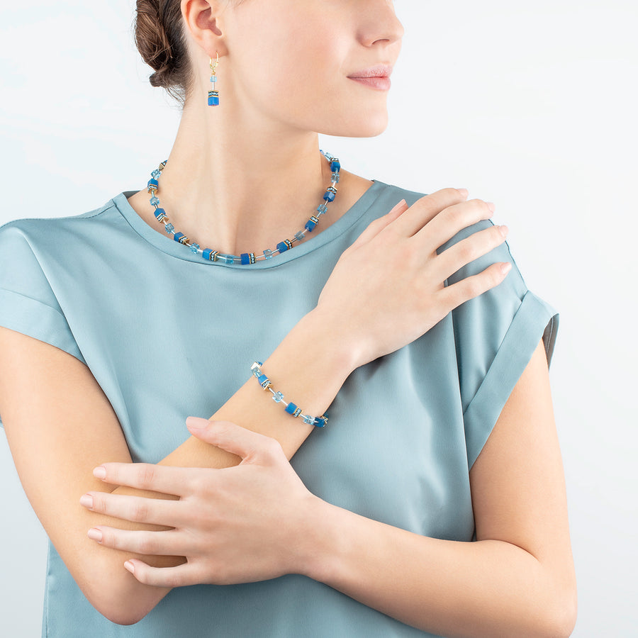 Bracelet GeoCUBE® Iconic Mono Or turquoise
