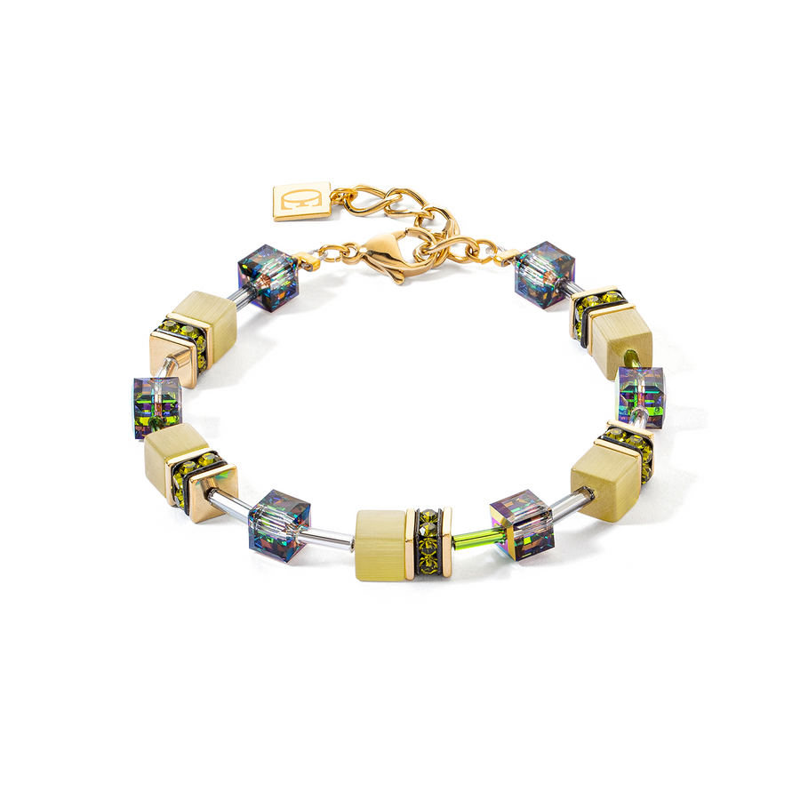 Bracelet GeoCUBE® Iconic Mono Or olive