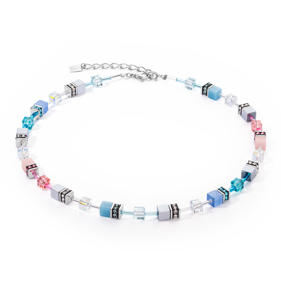 Collier GeoCUBE® Iconic bleu-rose