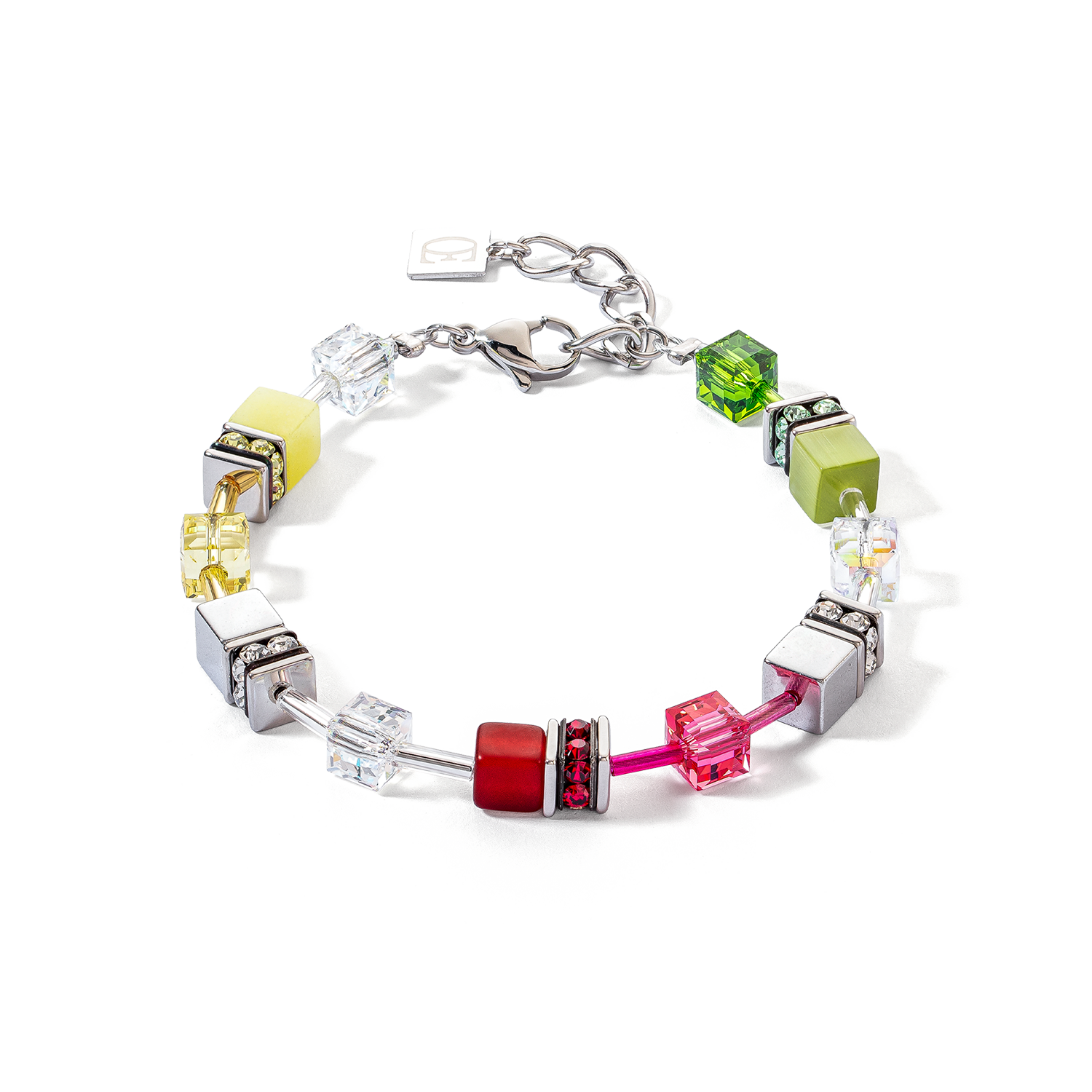 Bracelet GeoCUBE® Iconic rouge-vert