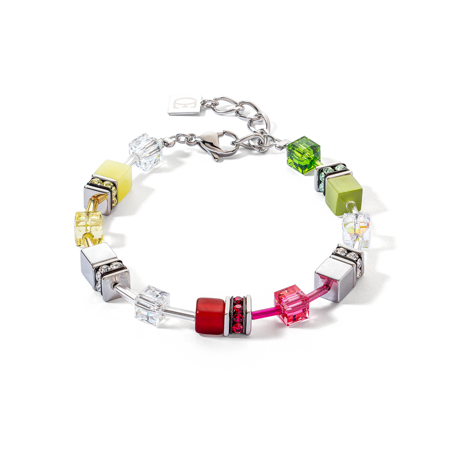 Bracelet GeoCUBE® Iconic rouge-vert