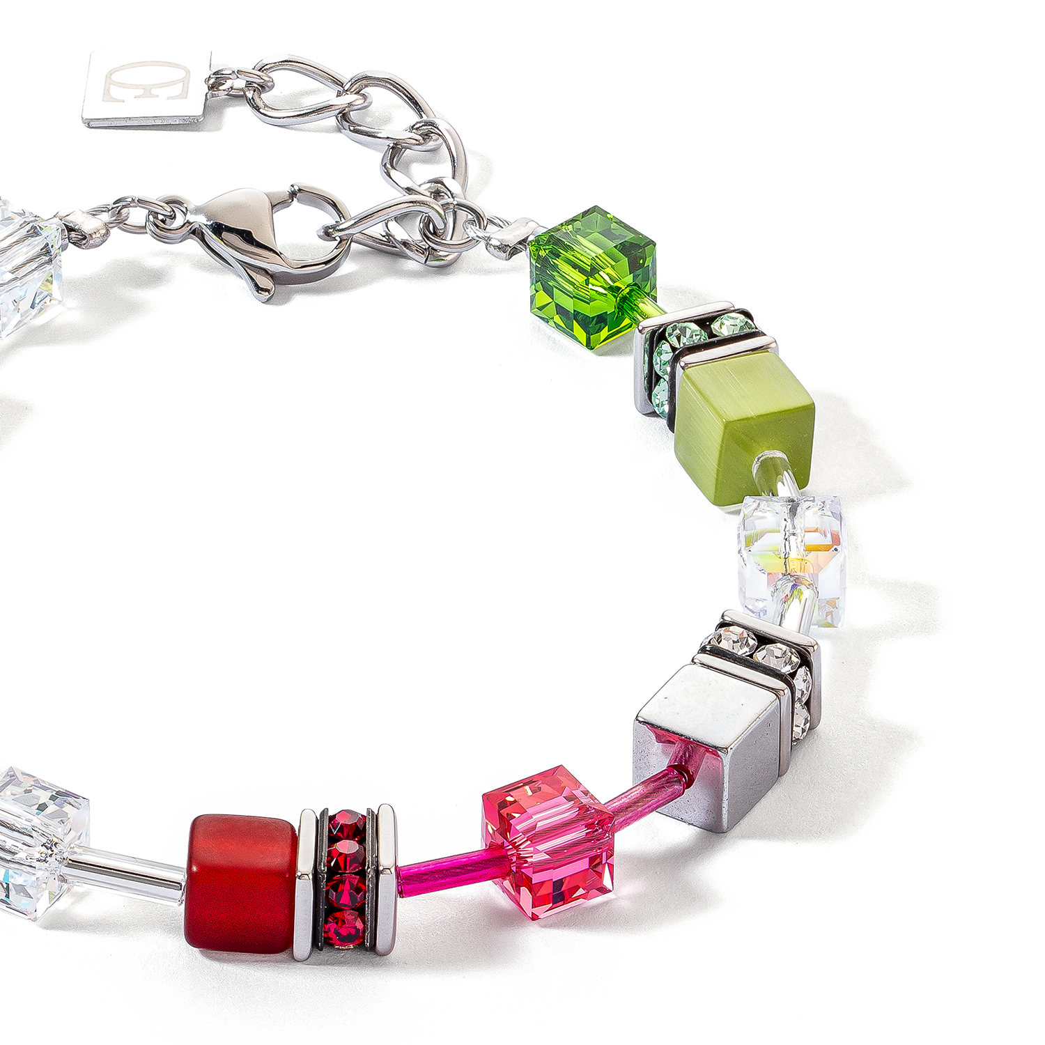 Bracelet GeoCUBE® Iconic rouge-vert