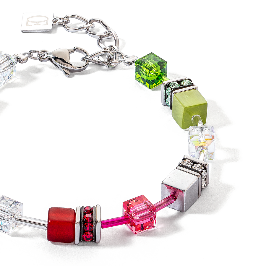 Bracelet GeoCUBE® Iconic rouge-vert