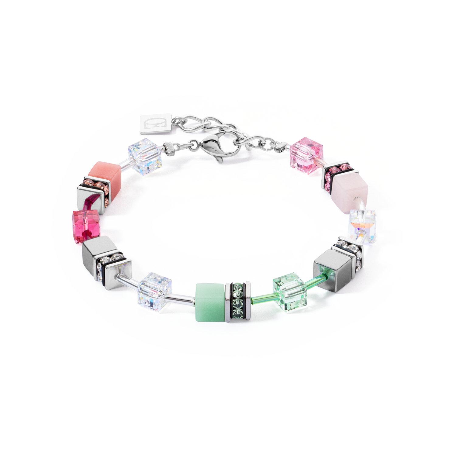 Bracelet GeoCUBE® Iconic vert rose