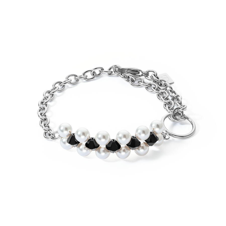 Bracelet Choker Mysterious argent-noir