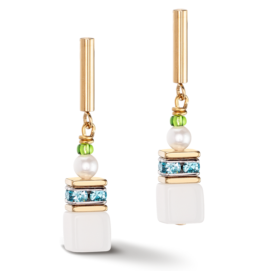 Boucles d'oreilles GeoCUBE® Fusion Festive multicolore