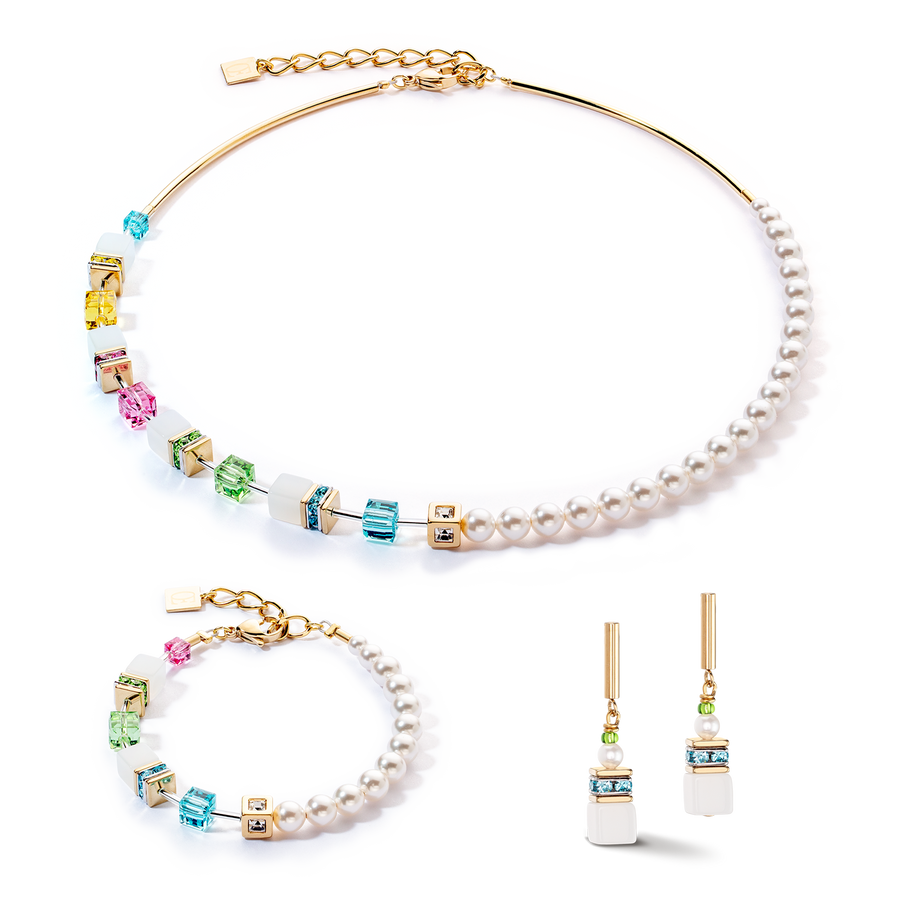 Boucles d'oreilles GeoCUBE® Fusion Festive multicolore