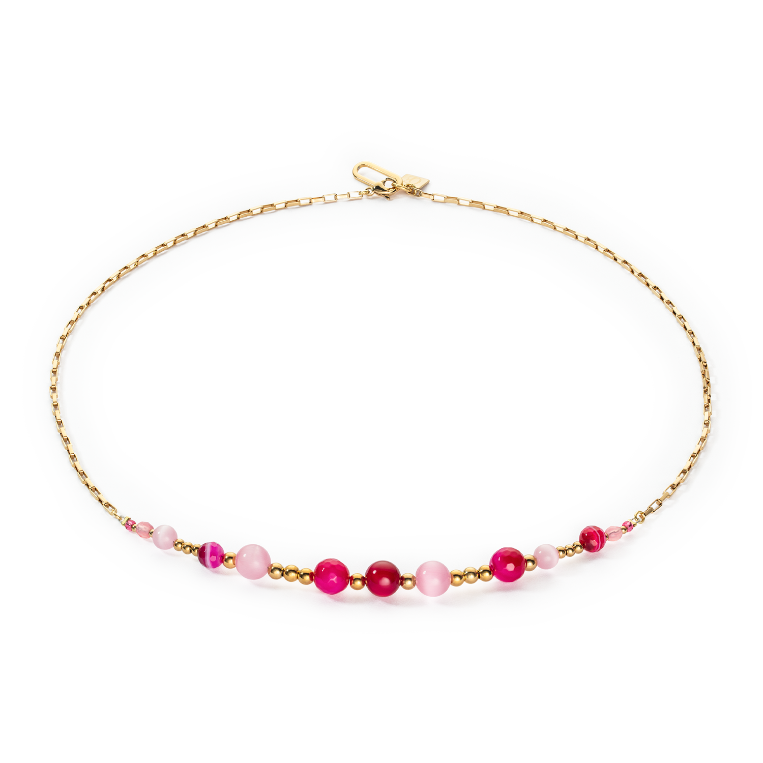 Collier Candy Spheres pink