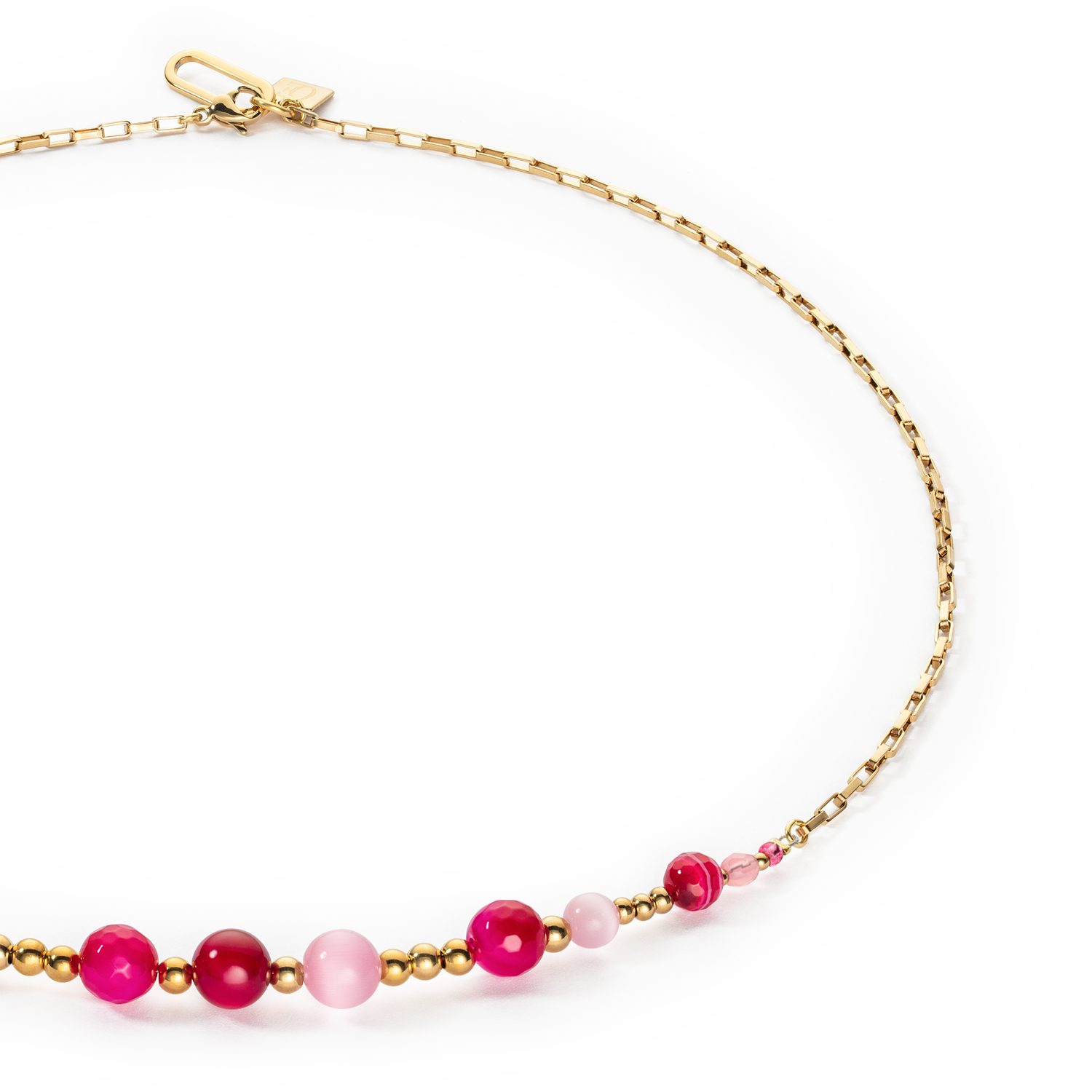 Collier Candy Spheres pink