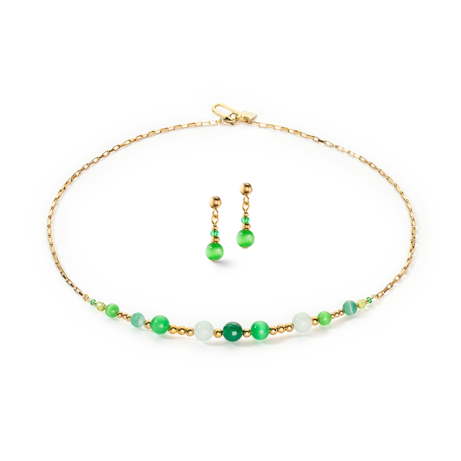 Collier Candy Spheres vert
