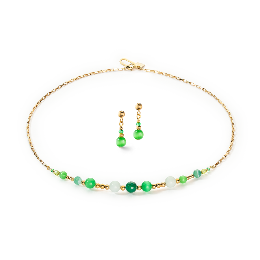 Collier Candy Spheres vert