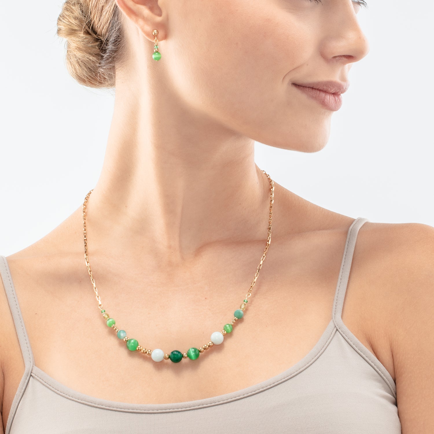 Collier Candy Spheres vert