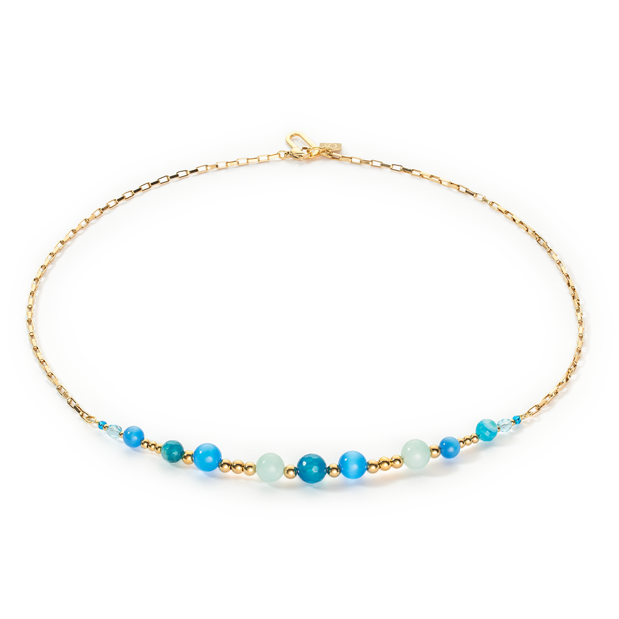 Collier Candy Spheres turquoise