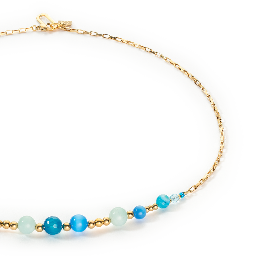 Collier Candy Spheres turquoise