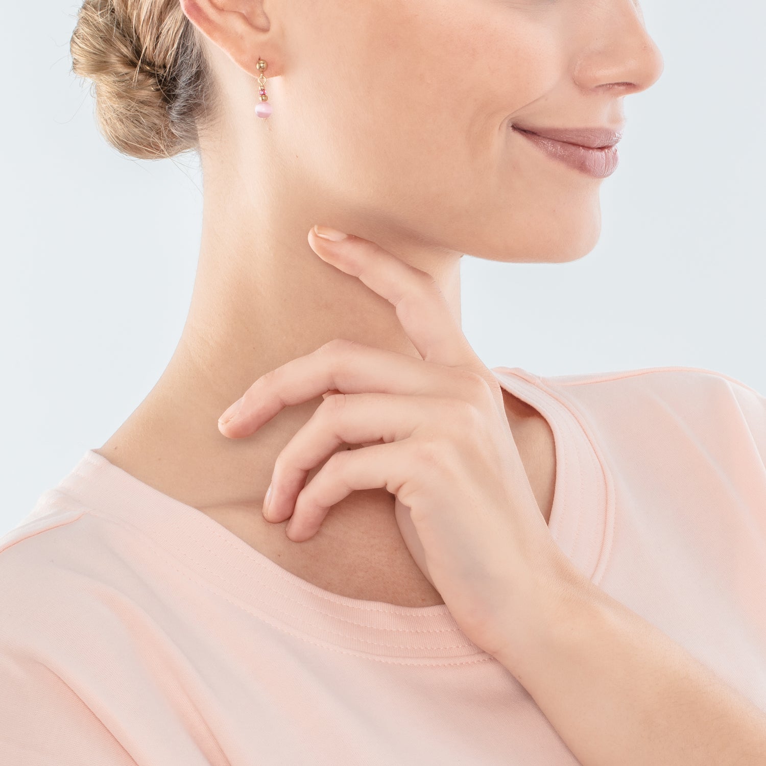 Boucles d'oreilles Candy Spheres pink