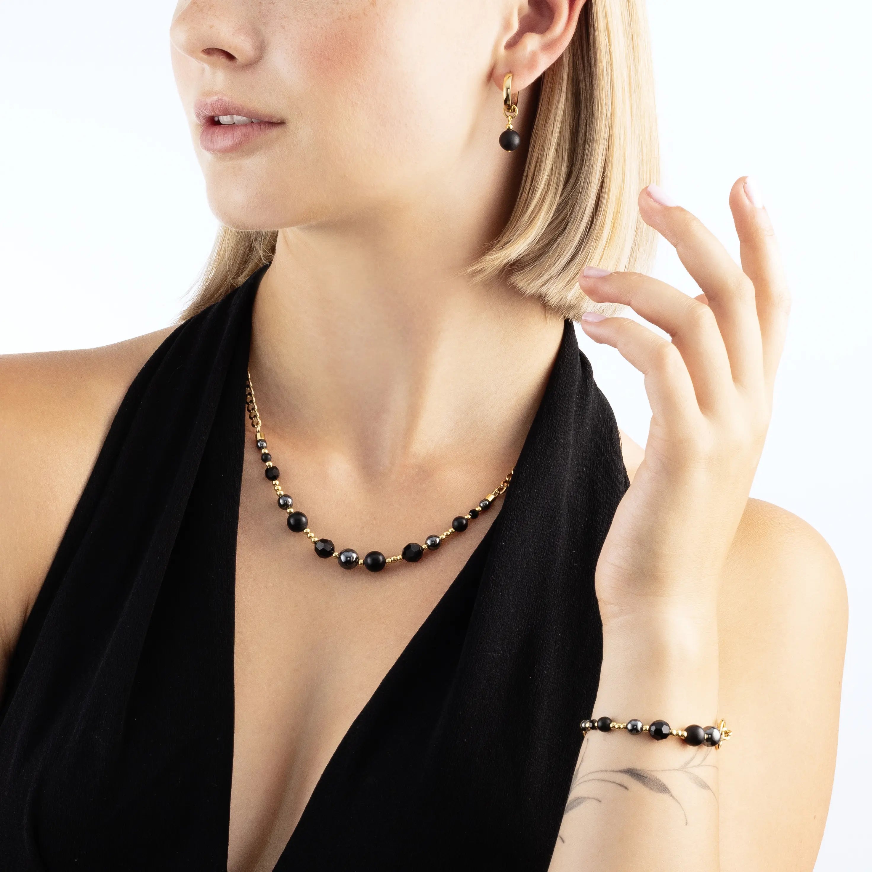 Bracelet Pure Spheres or-noir