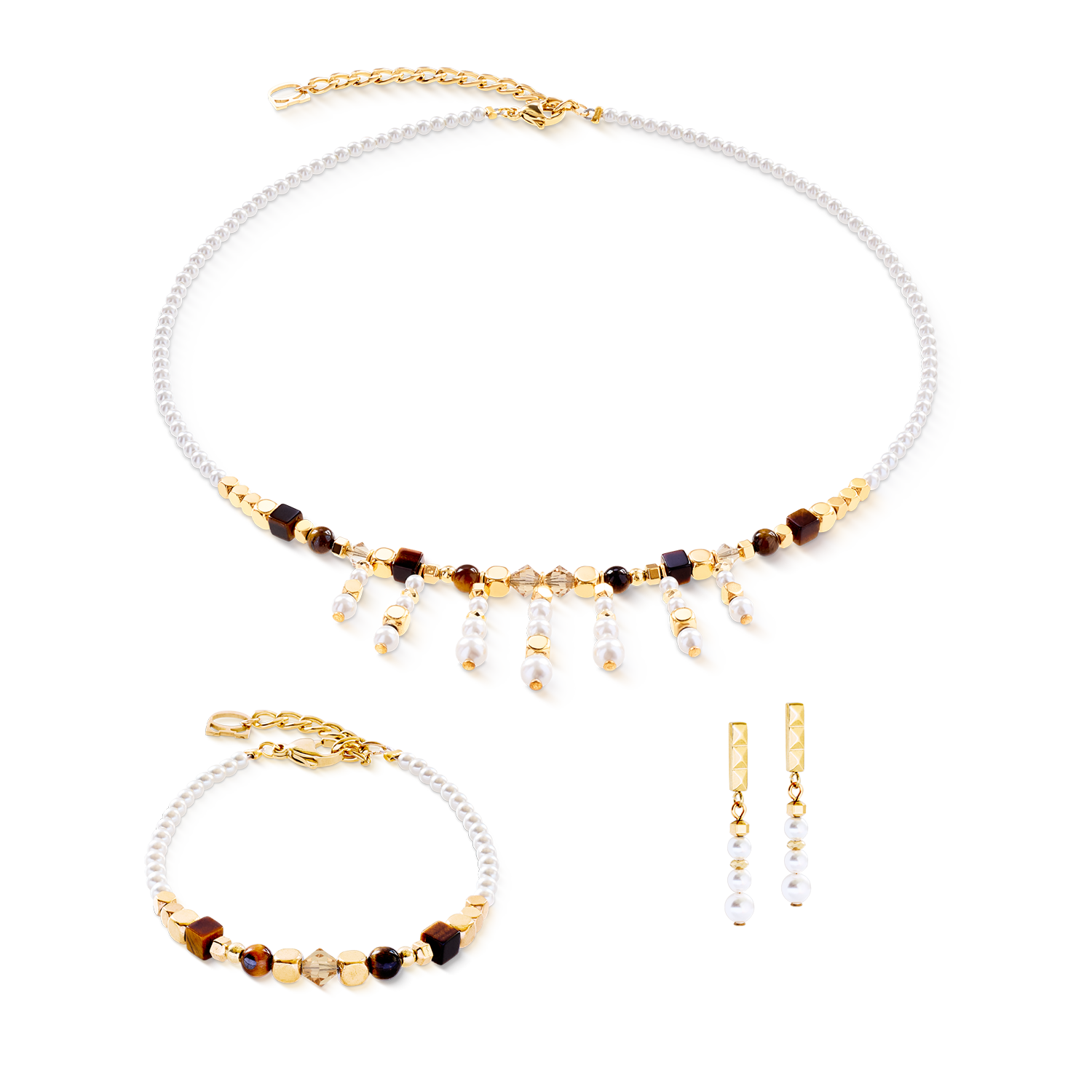 Collier Princess Sunray or-brun