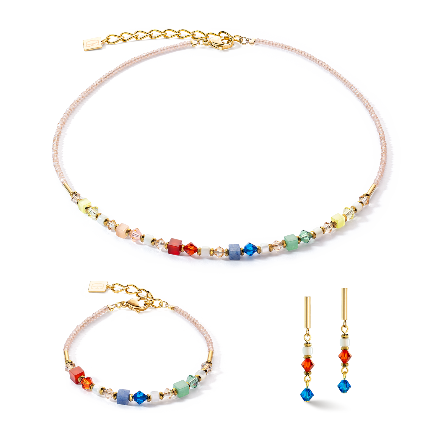 Boucles d'oreilles Princess Shape Mix Dopamin